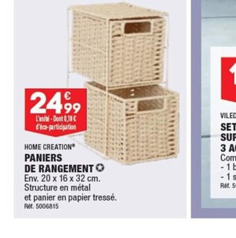 ALDI PANIERS DE RANGEMENT O offre