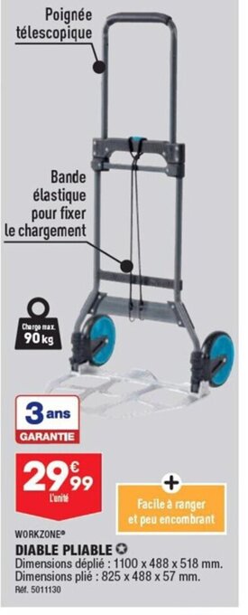 ALDI DIABLE PLIABLE offre
