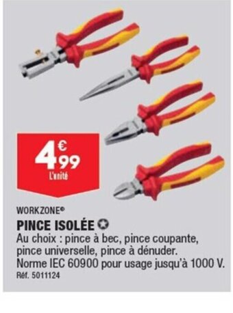 ALDI WORKZONEⓇ PINCE ISOLÉE offre