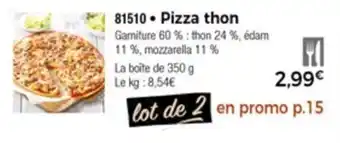 Thiriet Pizza thon offre