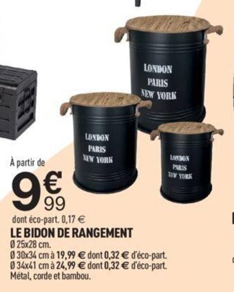 Centrakor LE BIDON DE RANGEMENT offre