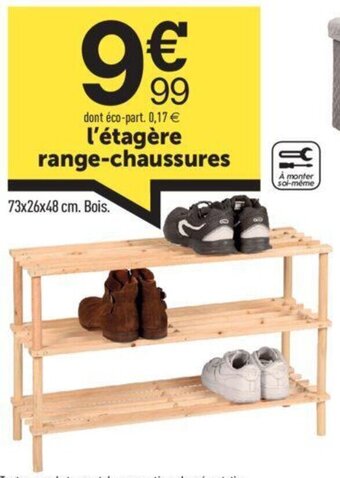 Centrakor l'étagère range-chaussures offre