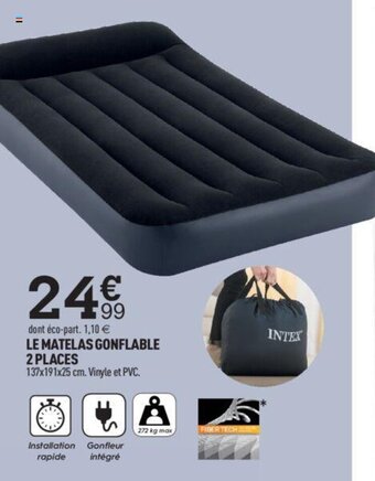 Centrakor LE MATELAS GONFLABLE 2 PLACES offre