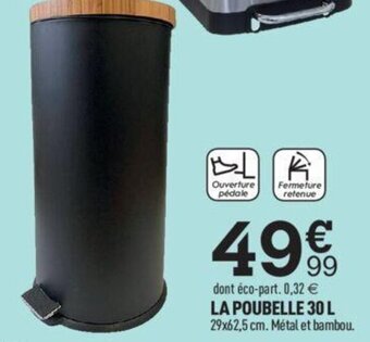 Centrakor LA POUBELLE 30 L offre