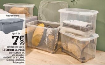 Centrakor LE COFFRE CLIPBOX offre