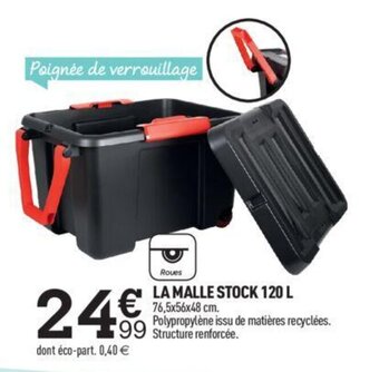 Centrakor LA MALLE STOCK 120 L offre