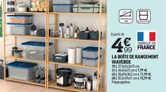 Centrakor LA BOÎTE DE RANGEMENT WAVEBOX offre