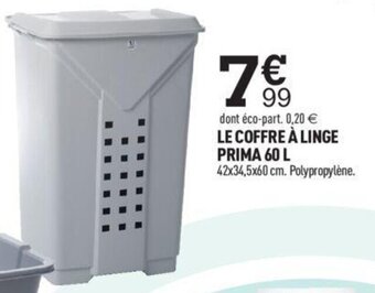 Centrakor LE COFFRE À LINGE PRIMA 60 L offre