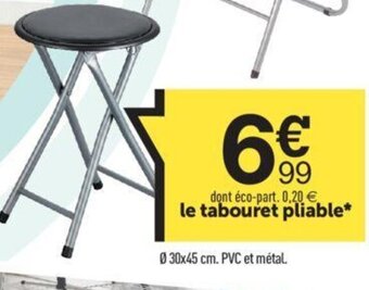 Centrakor le tabouret pliable* offre