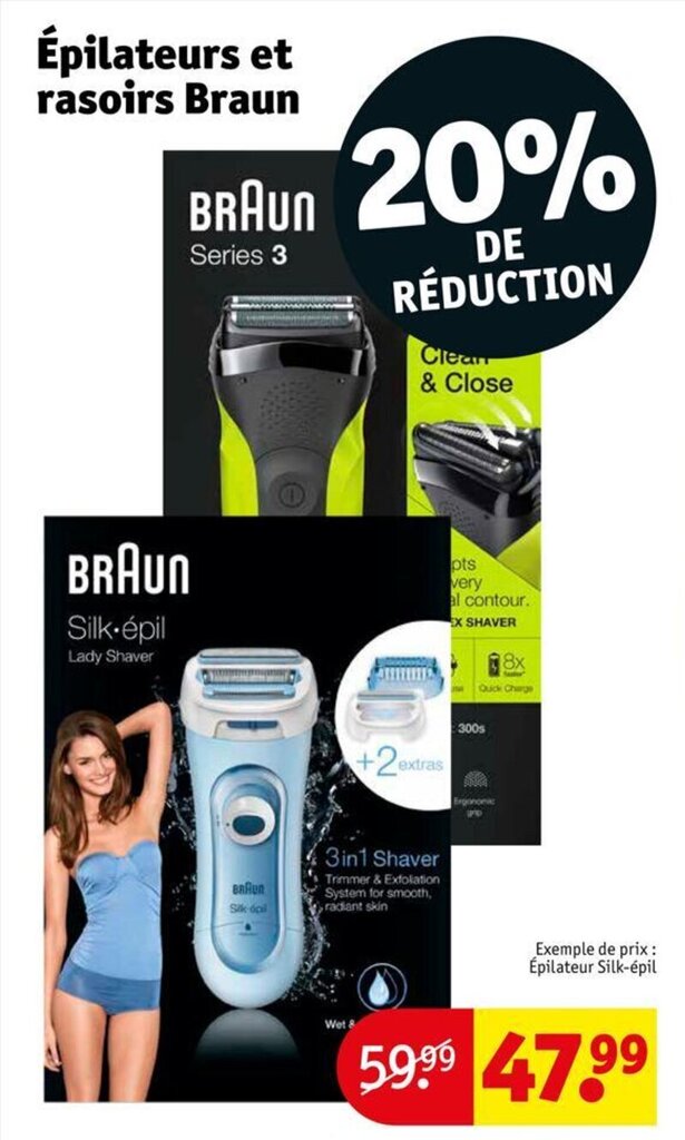 Promo Épilateurs et rasoirs Braun chez Kruidvat