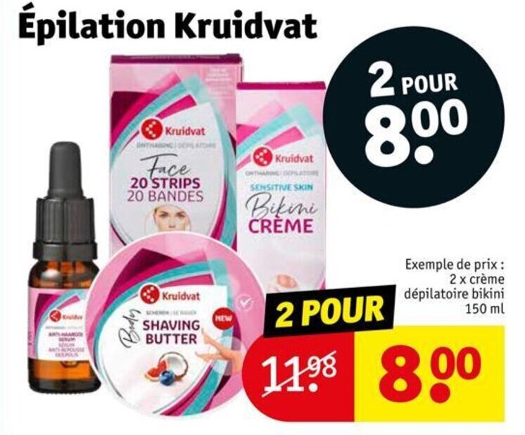 Promo Épilation Kruidvat chez Kruidvat