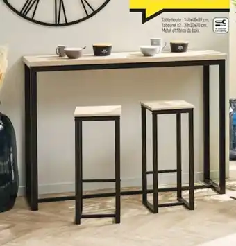Centrakor Table + Tabourets offre