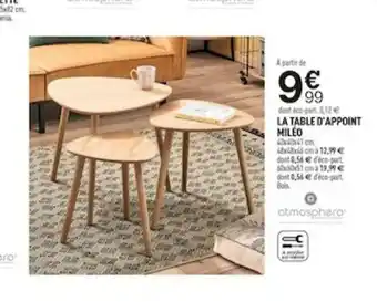 Centrakor La Table D'appoint Mileo offre