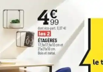 Centrakor Etageres offre