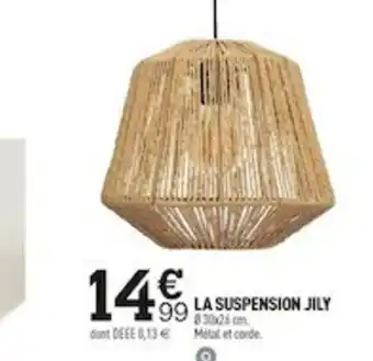Centrakor La Suspension Jily offre