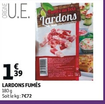 Auchan LARDONS FUMÉS offre