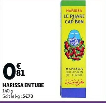 Auchan HARISSA EN TUBE 140 g offre