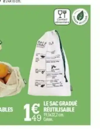 Le Sac Gradué Reutilisable