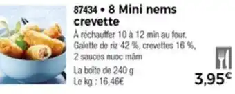 Thiriet 8 Mini nems crevette offre