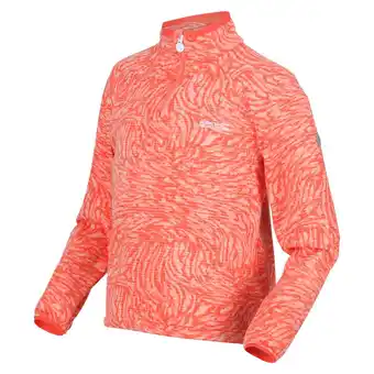 Decathlon Junior highton polaire de marche zippé à moitié pour enfant - orange pâle offre