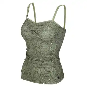 Decathlon Aceana ii haut de tankini de bain pour femme - vert foncé offre