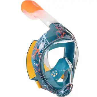 Masque easybreath de surface enfant xs (6-10 ans) - corail bleu