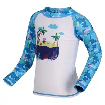Decathlon Peppa pig ensemble maillot de bain rash pour enfant - bleu pâle offre