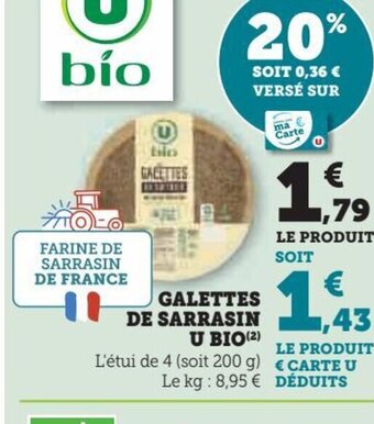Super U GALETTES DE SARRASIN offre