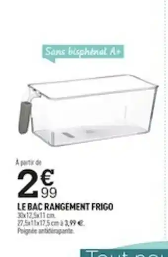 Centrakor Le Bac Rangement Frigo offre