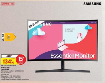 Intermarché SAMSUNG ECRAN 27" offre