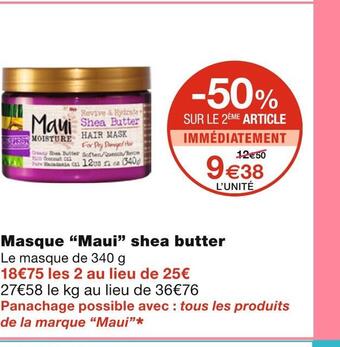 Maui masque shea butter
