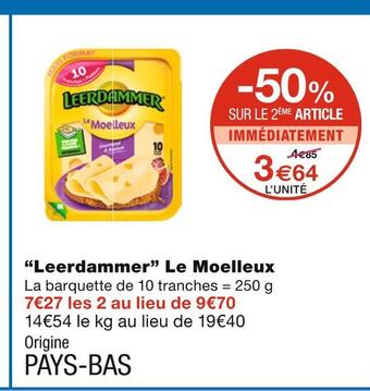 Monoprix Leerdammer “leerdammer” le moelleux offre