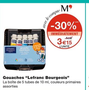 Lefranc bourgeois gouaches