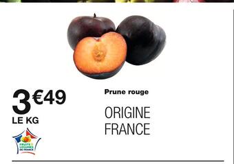 Monoprix Prune rouge offre