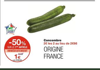 Monoprix Concombre offre