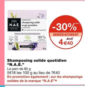 Monoprix N.a.e. shampooing solide quotidien offre