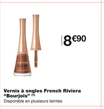 Monoprix Bourjois vernis à ongles french riviera offre