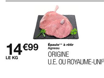 Épaule à rôtir