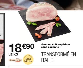 Monoprix Jambon cuit supérieur sans couenne offre