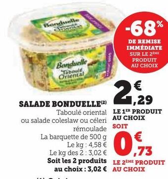 Hyper U Salade bonduelle offre