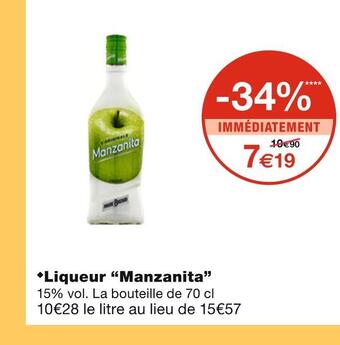 Manzanita liqueur