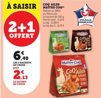 Hyper U Coq'ailes maître coq offre
