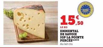 U Express Emmental de savoie igp la pointe percée offre