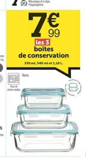 Centrakor Boites De Conservation offre