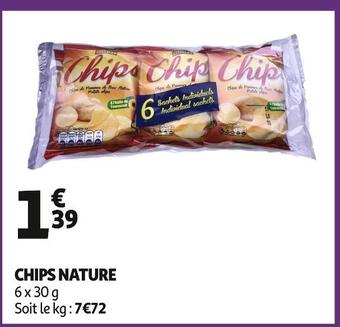 Auchan Sidore chips nature offre