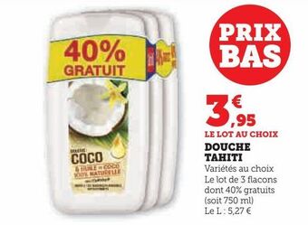 Hyper U Douche tahiti offre