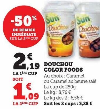 Hyper U Douchou color foods offre