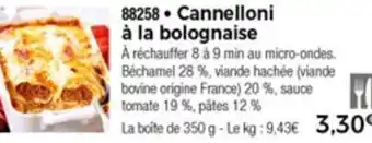 Thiriet Cannelloni à la bolognaise offre
