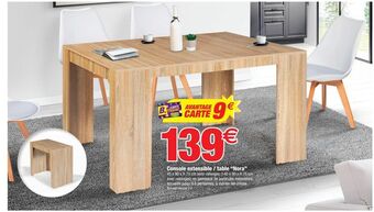 Bazarland Console extensible / table nora offre