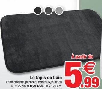 Bazarland Le tapis de bain offre